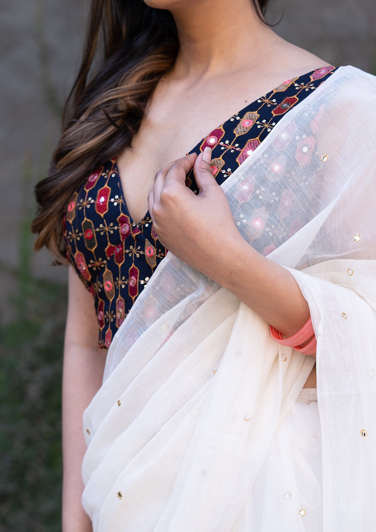 NEEL BANAFSHA ( BLOUSE)