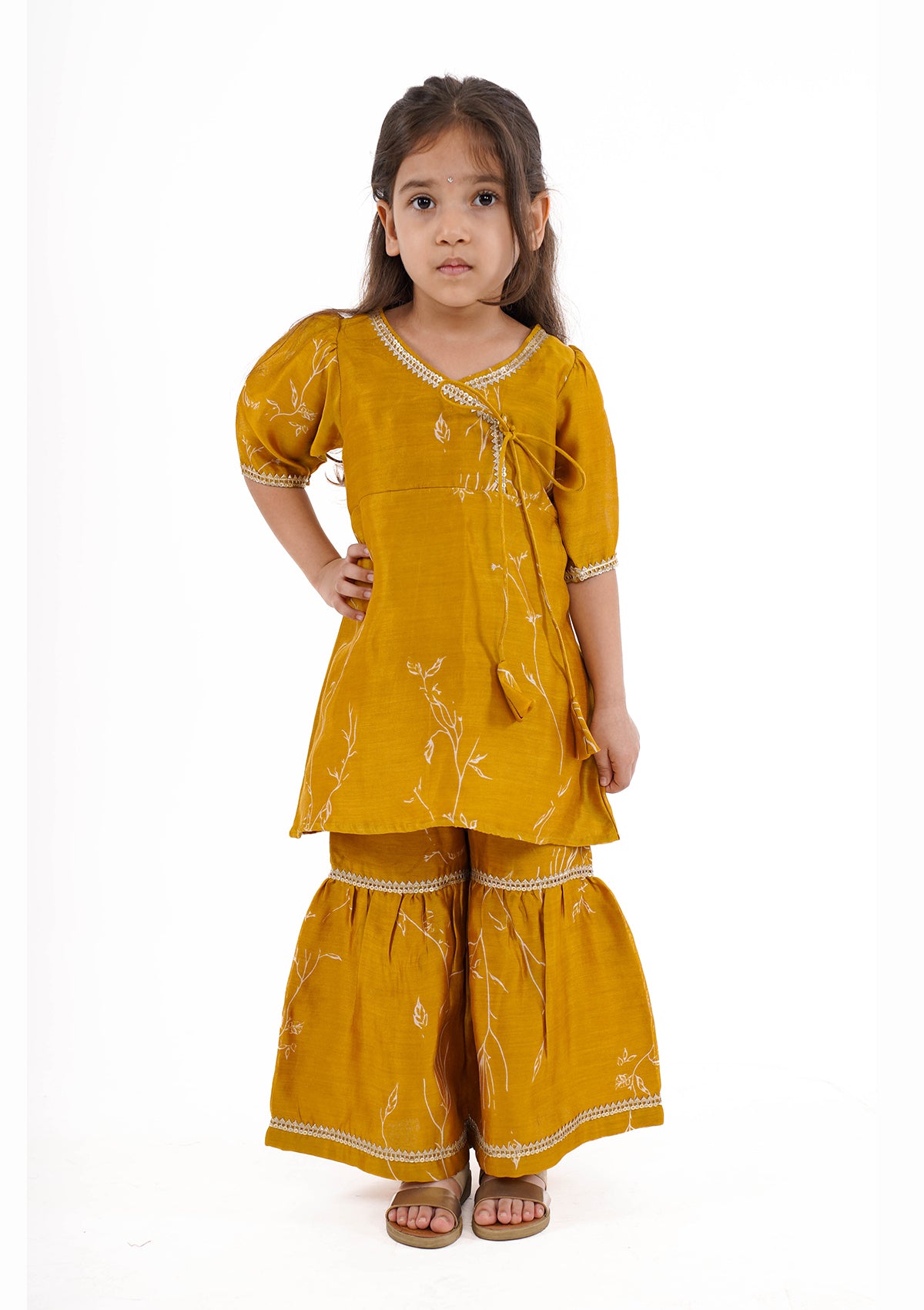 KHASKHAS SHARARA SET (GIRL)