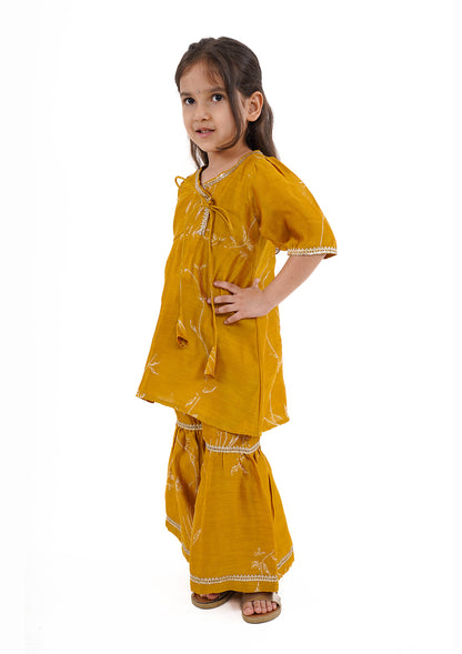 KHASKHAS SHARARA SET (GIRL)