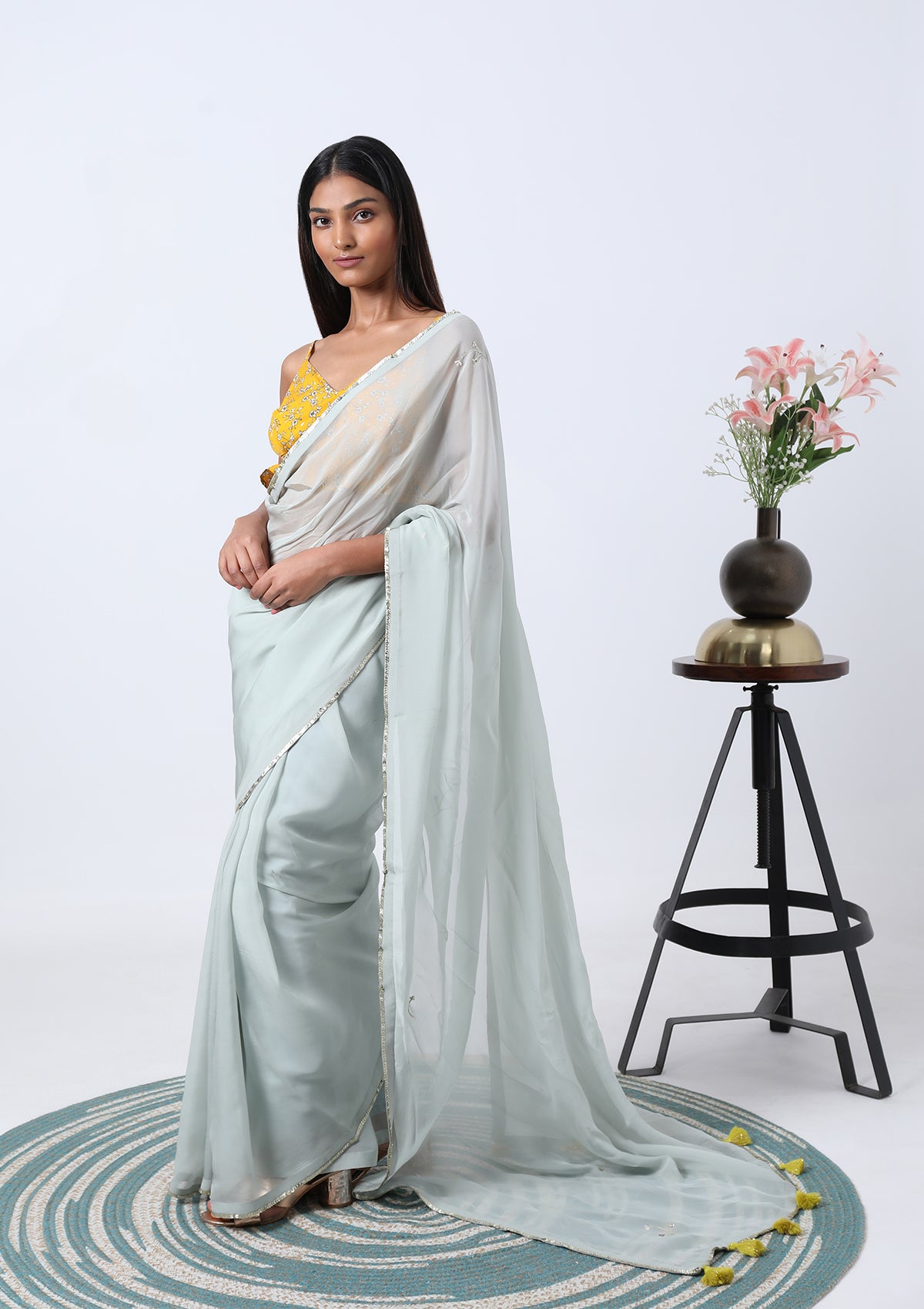 AQUA BLOSSOM (SAREE)