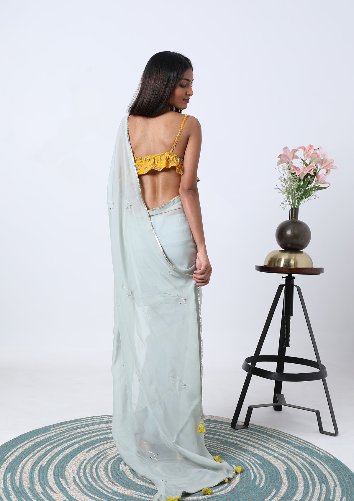 AQUA BLOSSOM (SAREE)