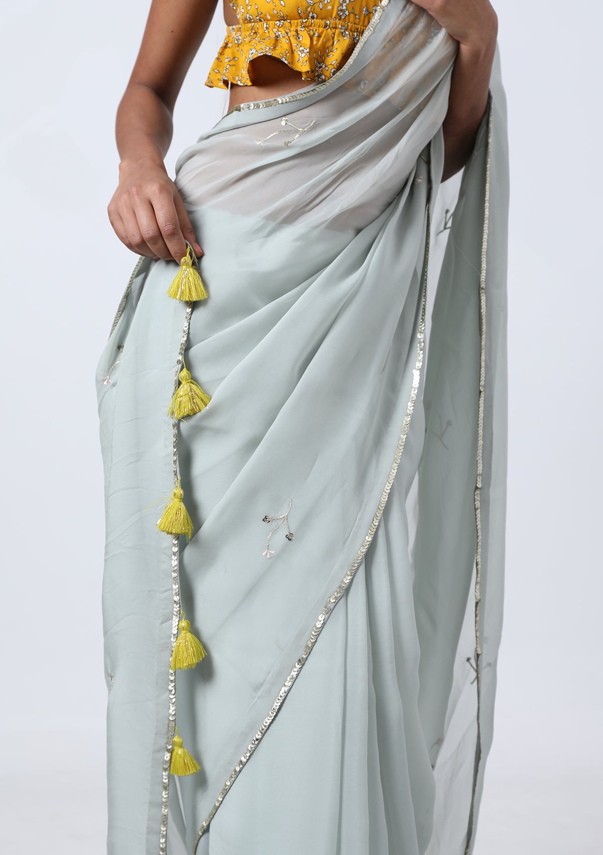 AQUA BLOSSOM (SAREE)